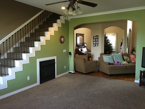 living room under stairsimage