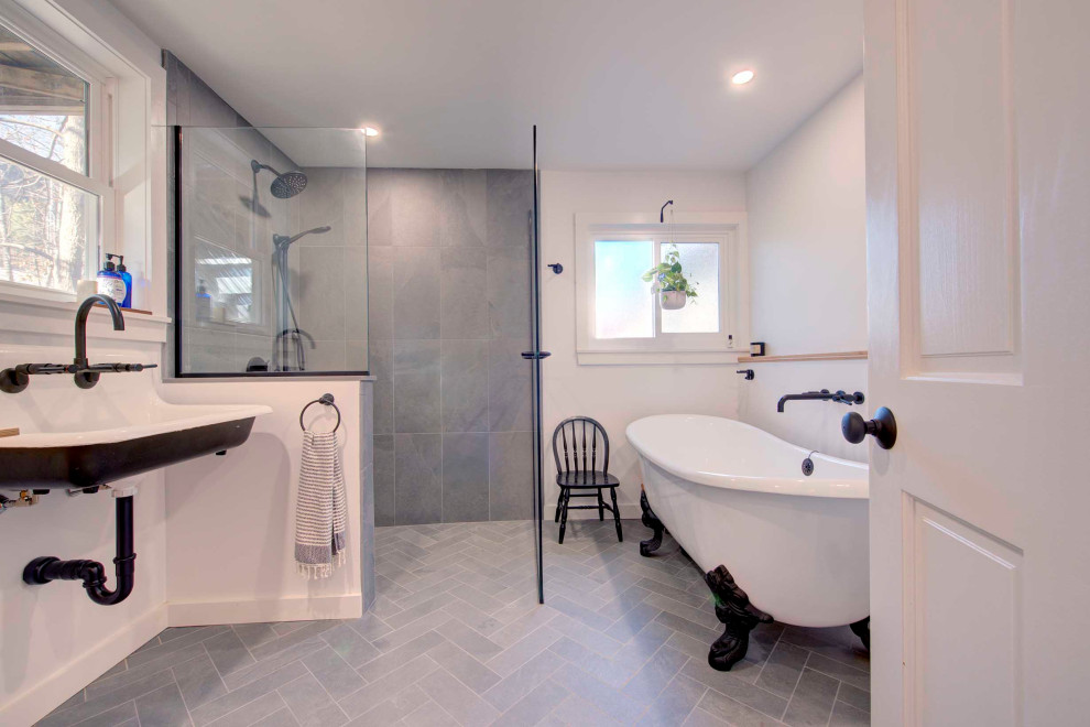 Industrial Bathroom Remodel - Shelburne Falls, MA