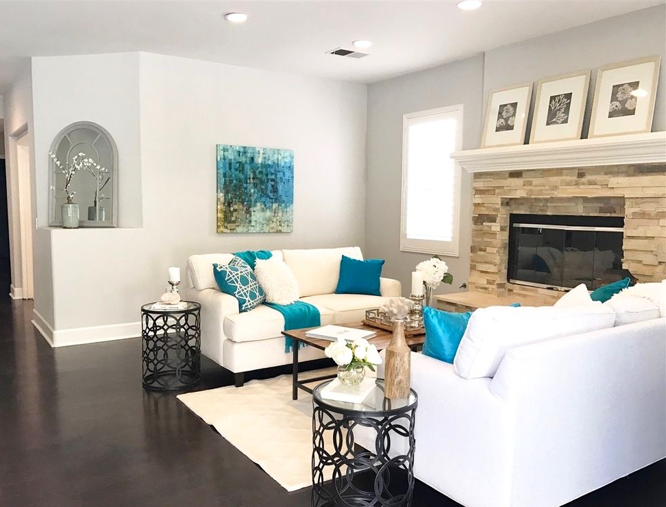 Carlsbad CA home staging - transitional beauty