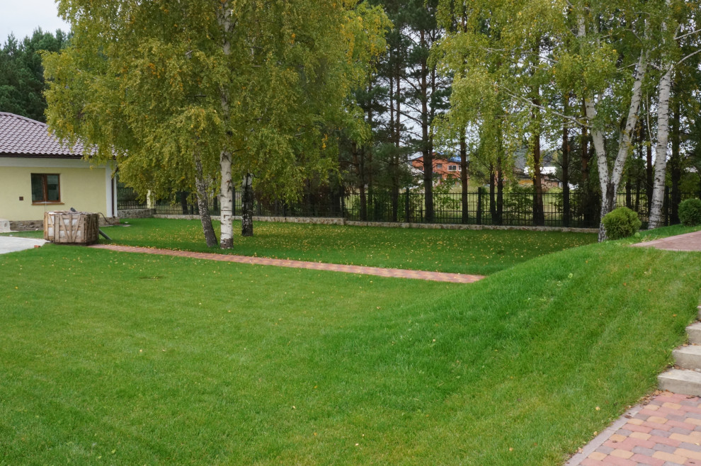 Ландшафтные работы  на частном объекте Георгиевская