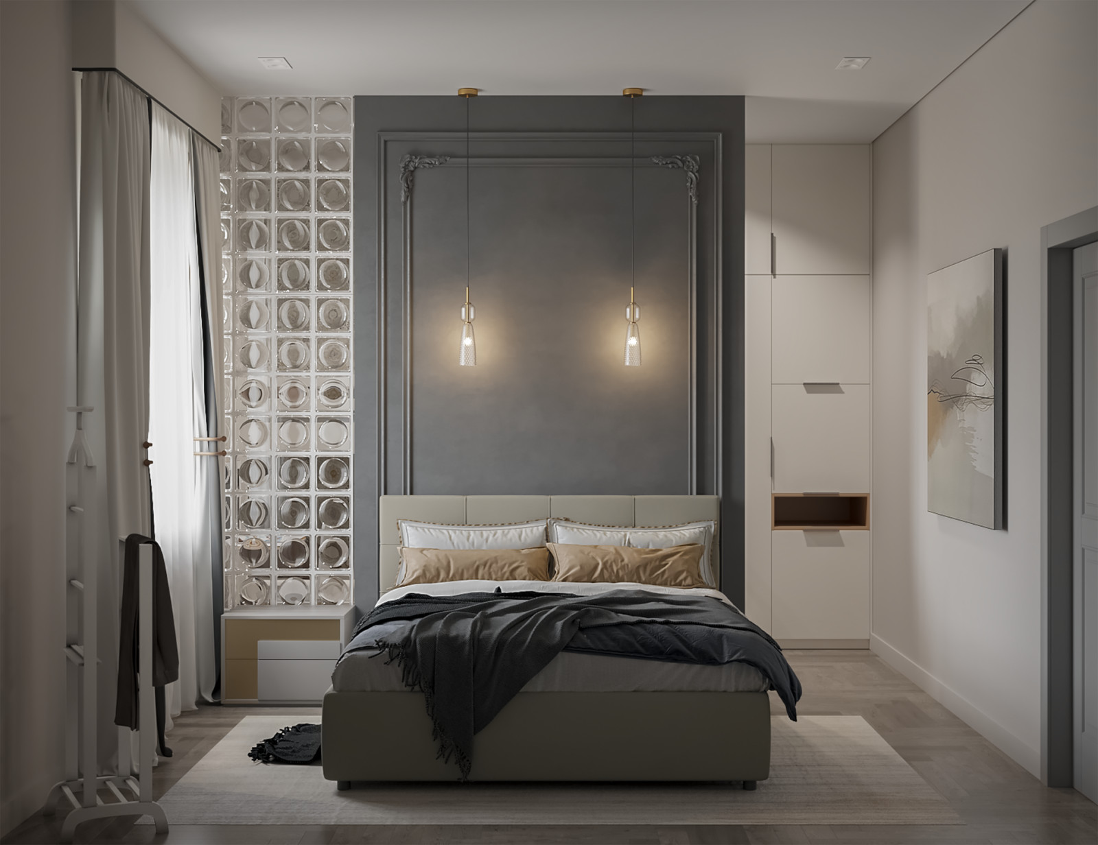 Гостевая спальня для проекта Тихая гавань