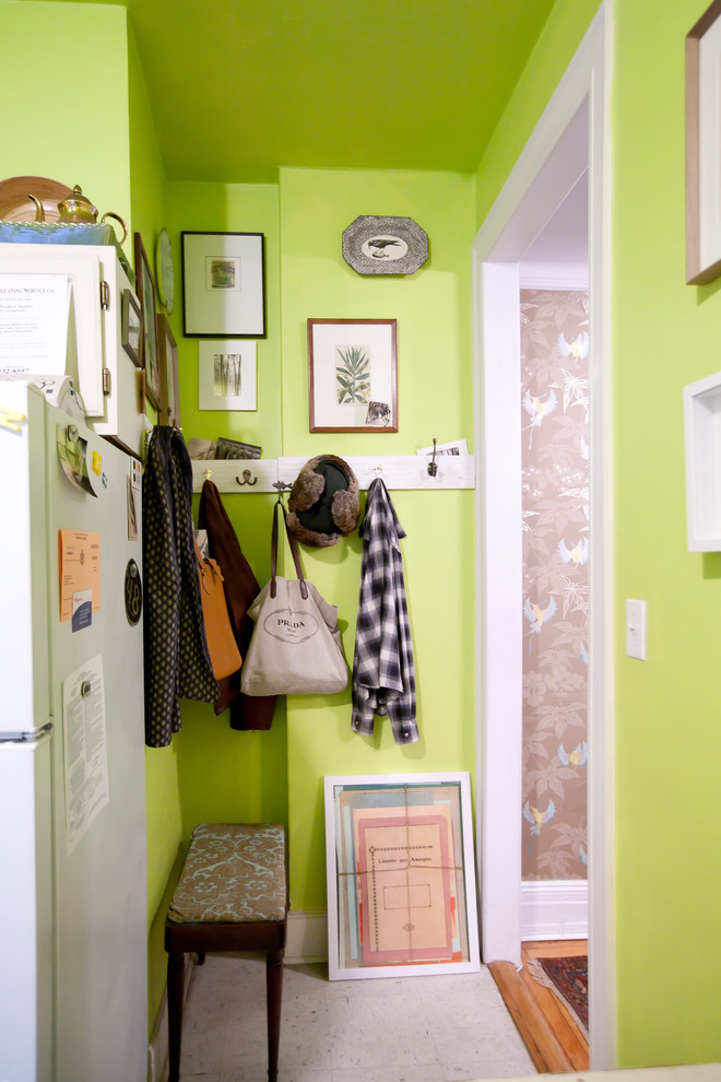 Design ideas for an eclectic entryway in New York.