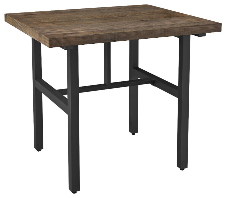 Pomona Reclaimed Wood Counter Height Dining Table Industrial Indoor