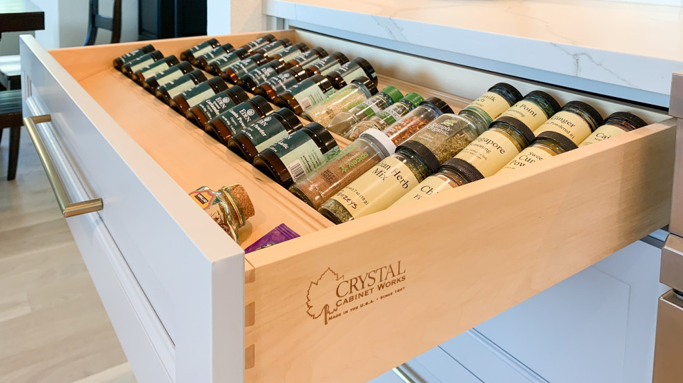 Bright and Airy Kitchen with Gold Accents