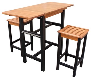 northbeam - Kitchen Island Table Two Stool Set & Reviews | Houzz northbeam - Kitchen Island Table Two Stool Set & Reviews | Houzz