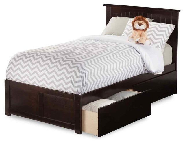 Eco Friendly Twin Flat Panel Platform Bed Espresso Finish Kids Eco Friendly Twin Flat Panel Platform Bed Espresso Finish Kids Beds By Ladder
