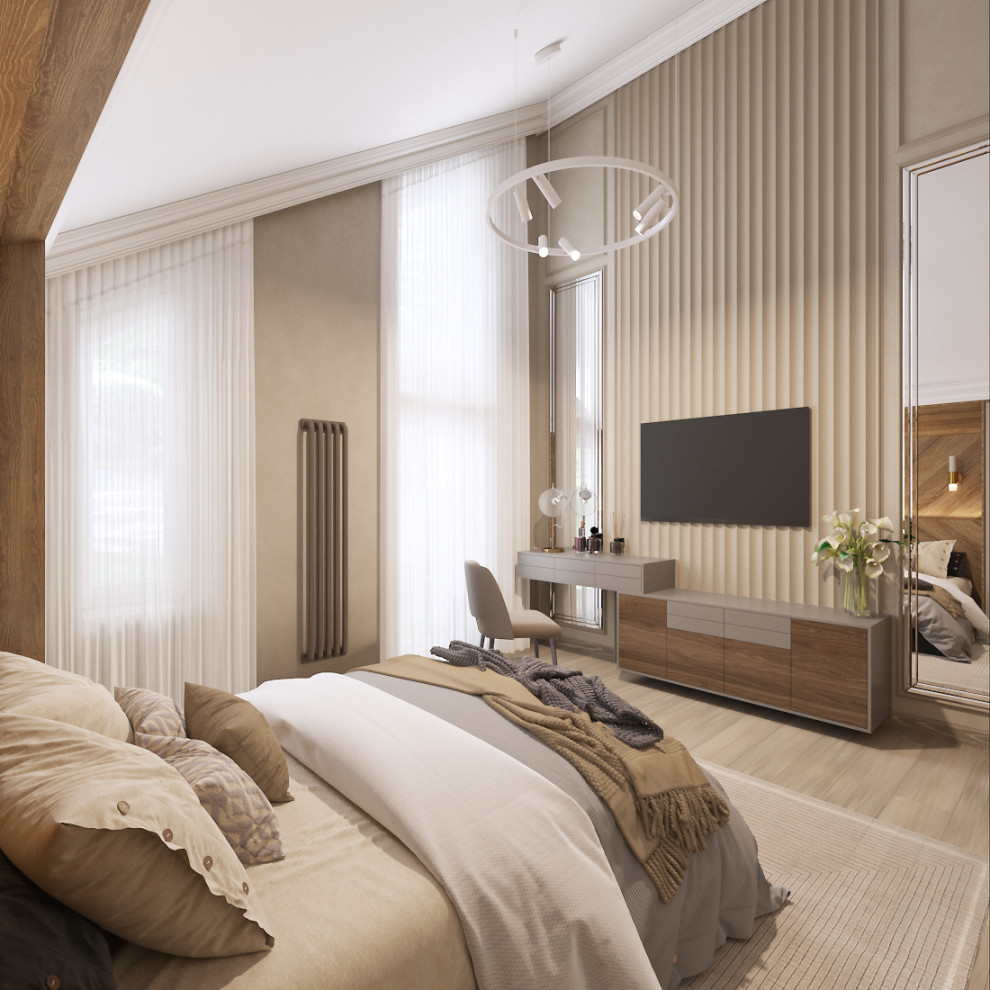 Двухэтажный дом с мансардным этажом