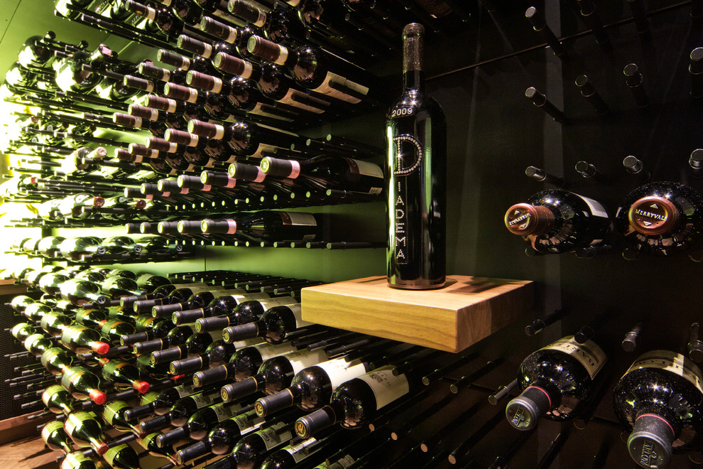 Inspiration for a modern wine cellar in New York.