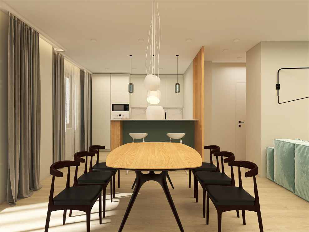 Минималистичная квартира 91м2 в Москве для семьи с двумя детьми