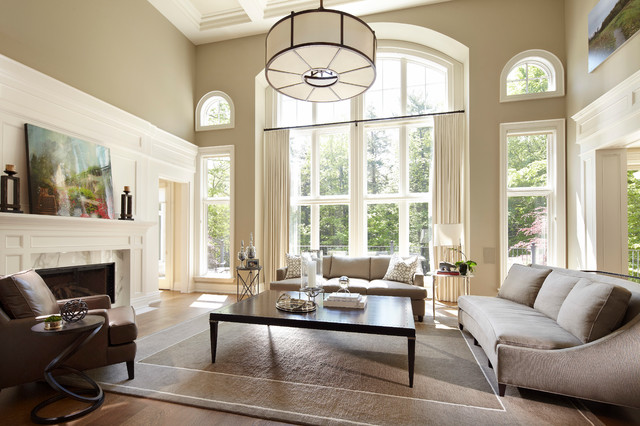 Forest View transitional-living-room