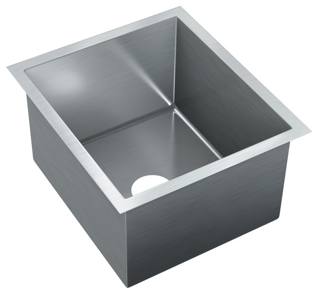Just Single Bowl Undermount 18x16x10 5 Stainless Steel Outdoor Sink Just Single Bowl Undermount 18x16x10 5 Stainless Steel Outdoor Sink 16 Gauge Contemporary Kitchen Sinks By