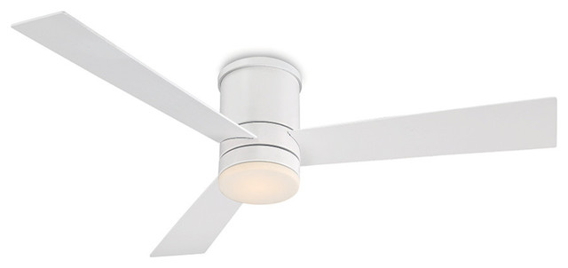 Modern Forms Axis Flush Mount Ceiling Fan Matte White