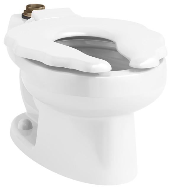 Kohler Primary Elongated FloorMount Flushometer Bowl, White