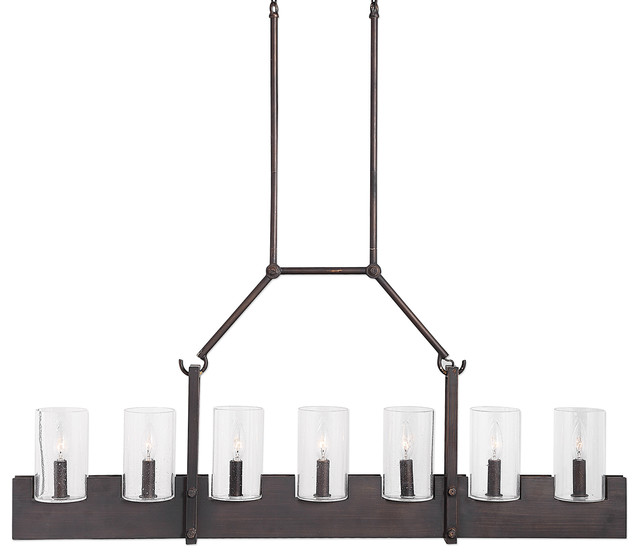 farmhouse linear chandelier