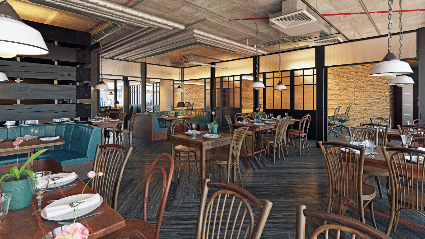 Earthy Tones in a Modern Restaurant in Swiss Cottage