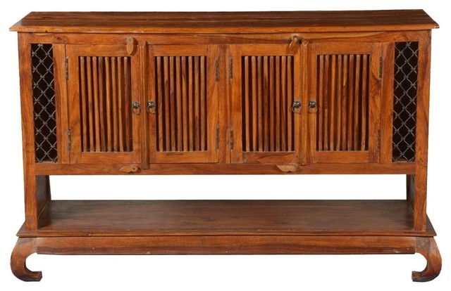 Empire Revival Solid Wood Media Cabinet Tv Console Asian