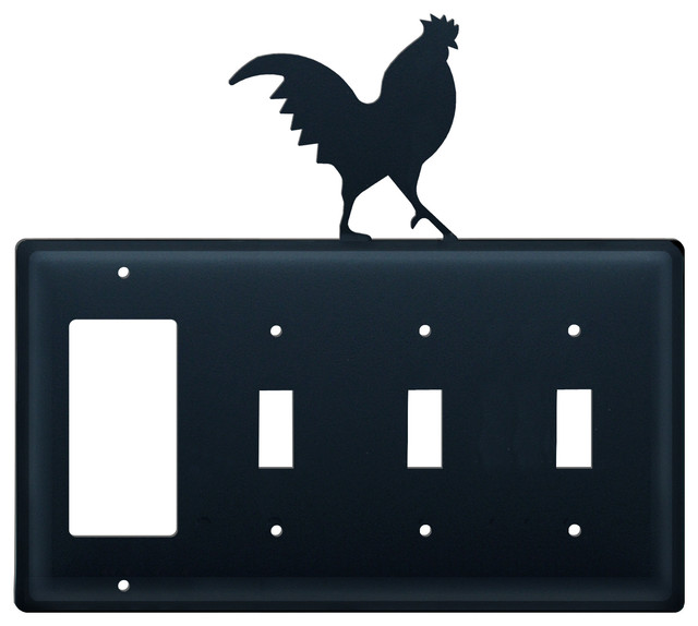 Single Outlet Cover Village Wrought Iron Rooster tillescenter Wiring
