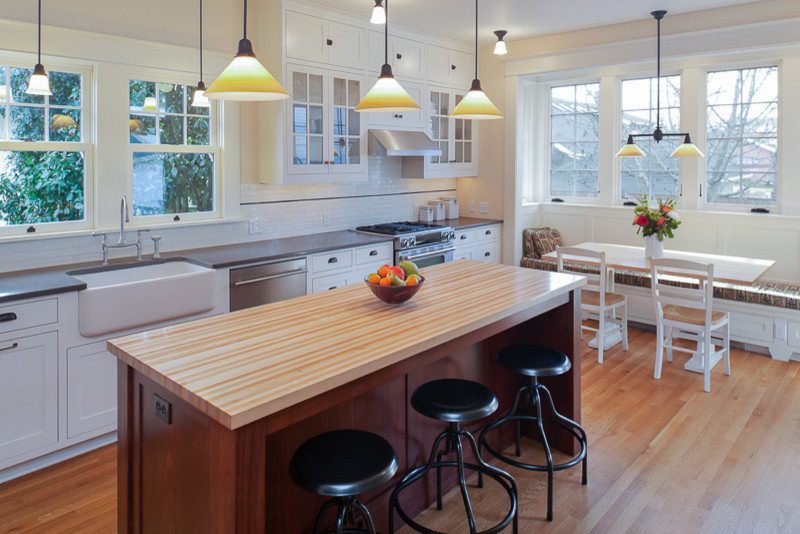 Inspiration for a transitional kitchen remodel in Denver