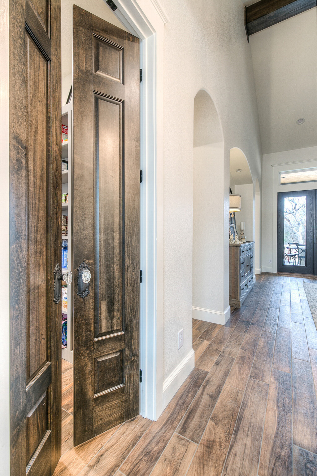 Transitional French Country - pantry doors