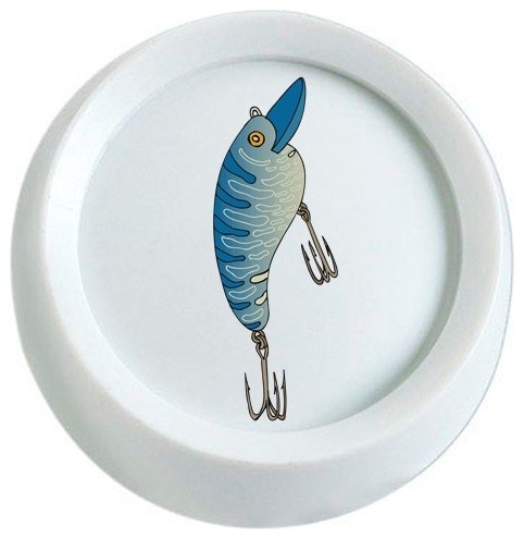 Blue Fishing Lure Rotary Dimmer Knob Rustic Ceiling Fan