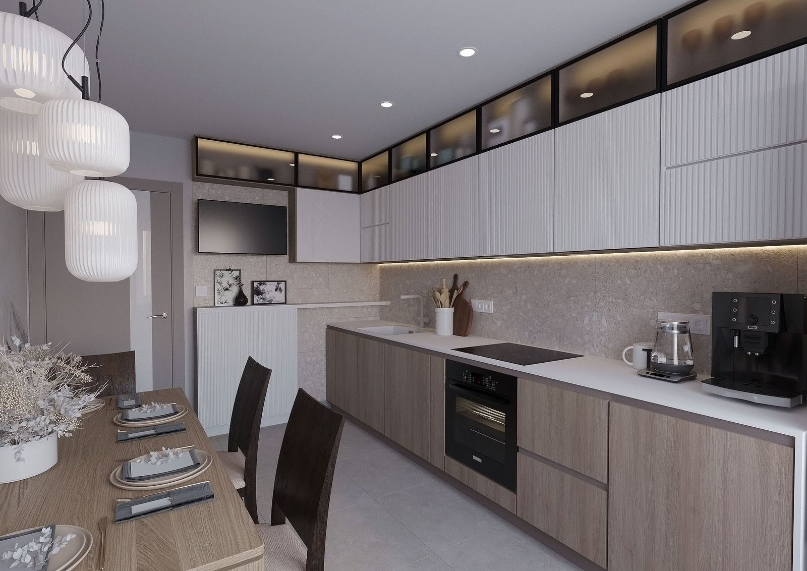 Кухня и санузел в японском стиле