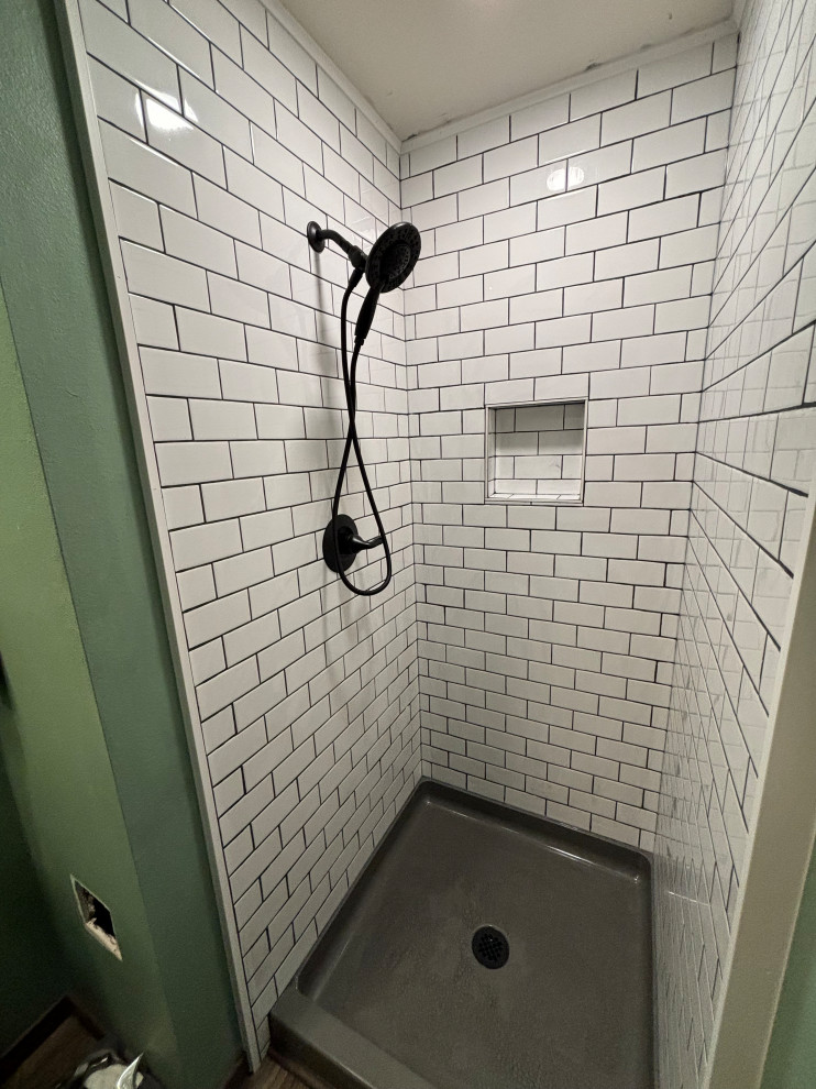 Subway Tile Shower Stall