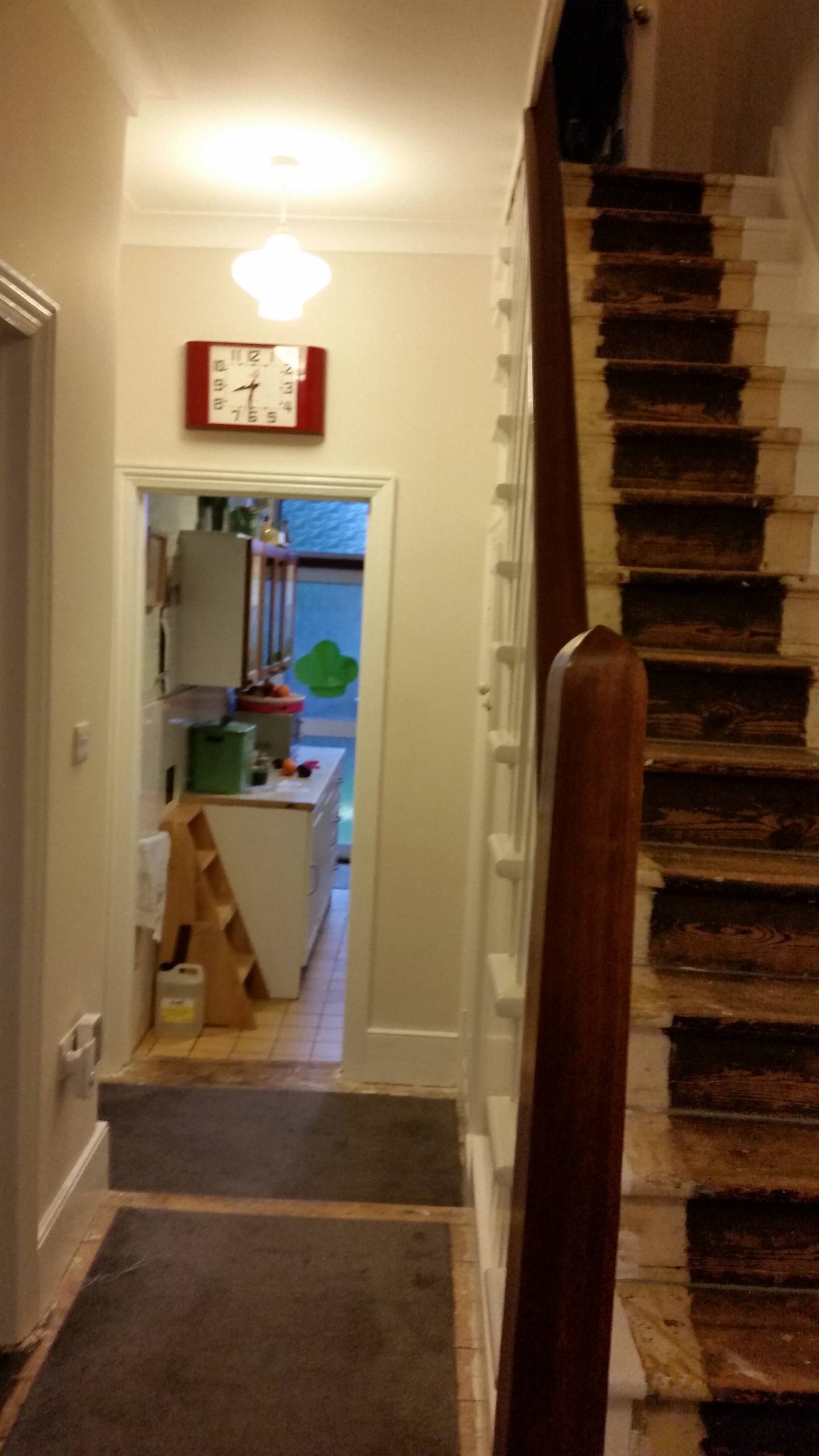 Original hall/kitchen view BEFORE