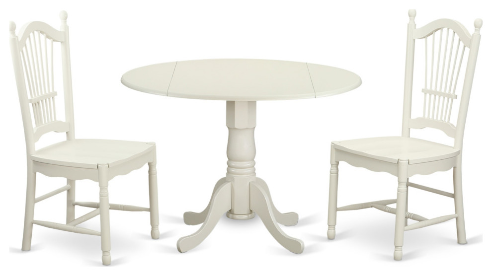 Dldo3WhiW 3Piece Kitchen Set For Table and 2