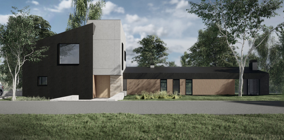 Дом на рельефе