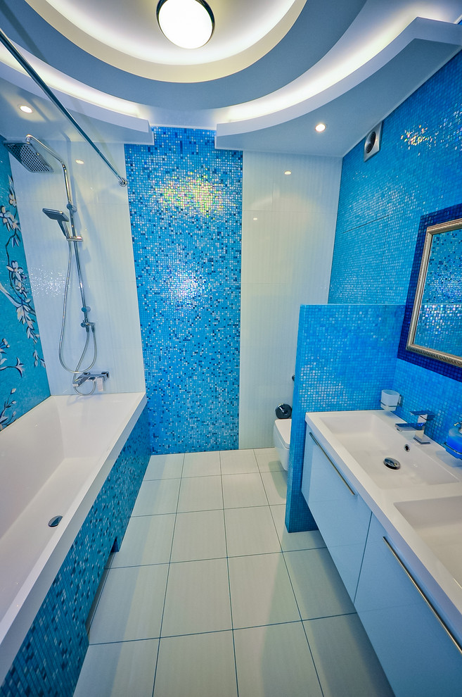 Скай Форт. Необычный интерьер квартиры площадью около 100 м2