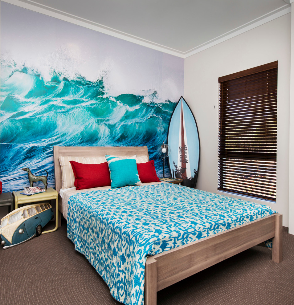 Photo of a beach style kids' room in Perth.