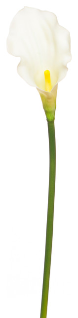 Artificial Calla Lilies Stem, White