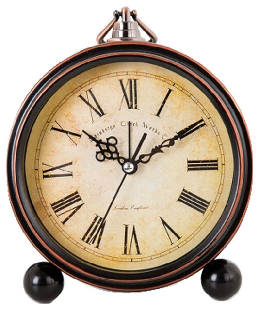 Elegant Silent Round Alarm Clocks Living Room Alarm Clock Desk Clock