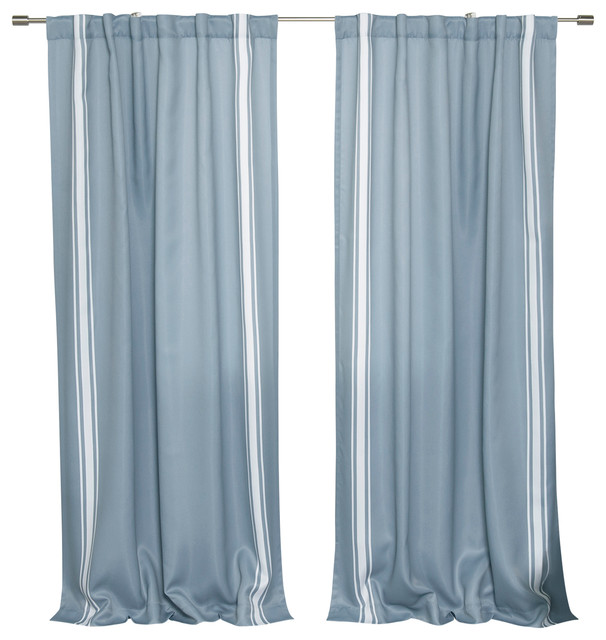 Nordic Reverse Triple Stripe Curtains Contemporary Curtains