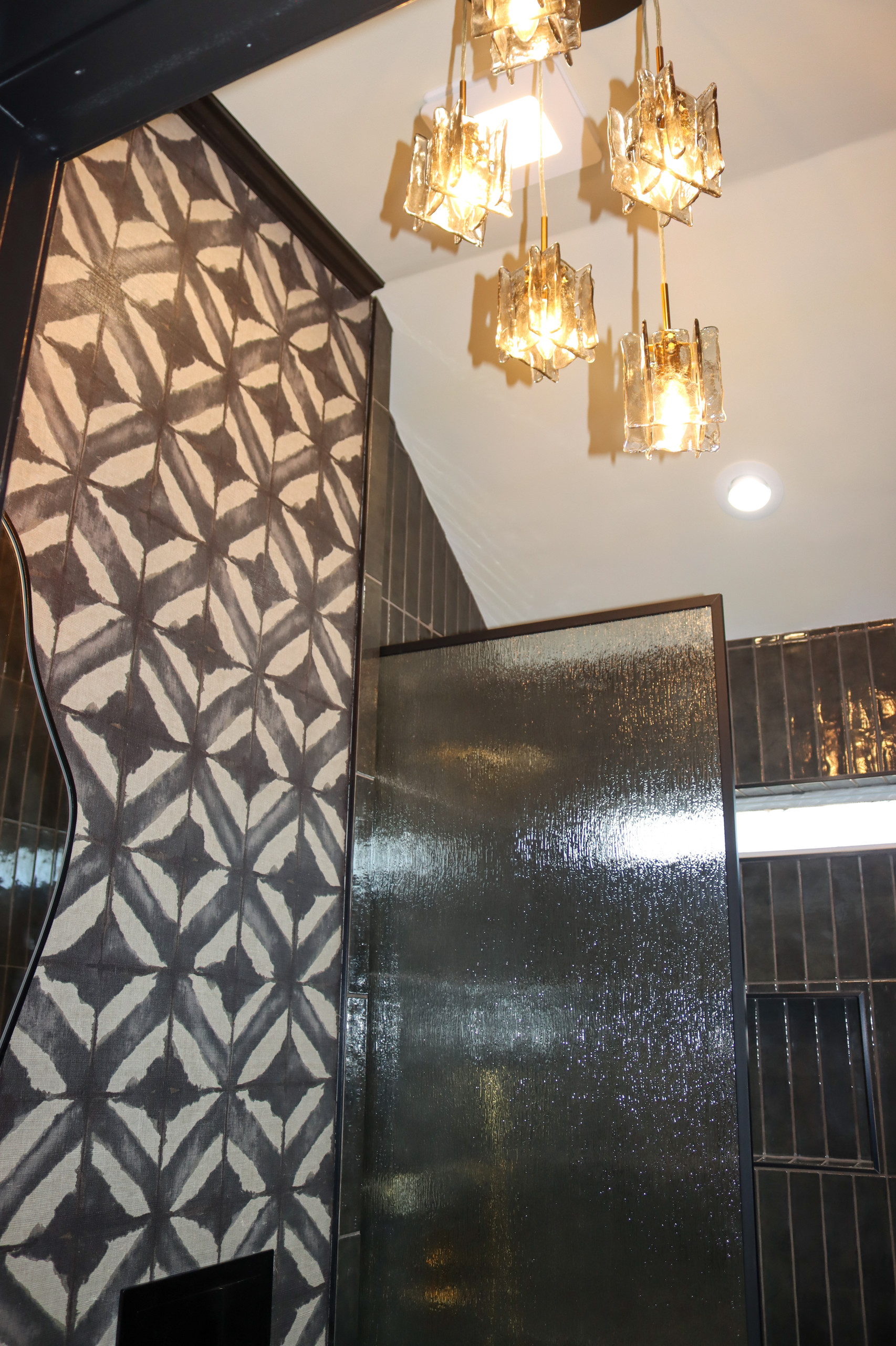 Midnight Mosaic Powder Room