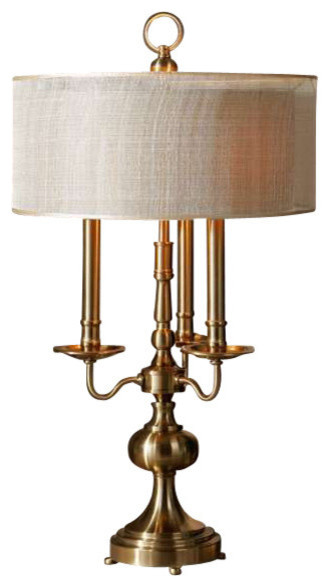 Uttermost Santina Brushed Brass Table Lamp