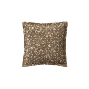 18"x18" Square Floral Printed Throw Pillow Gray/Neutral -Threshold