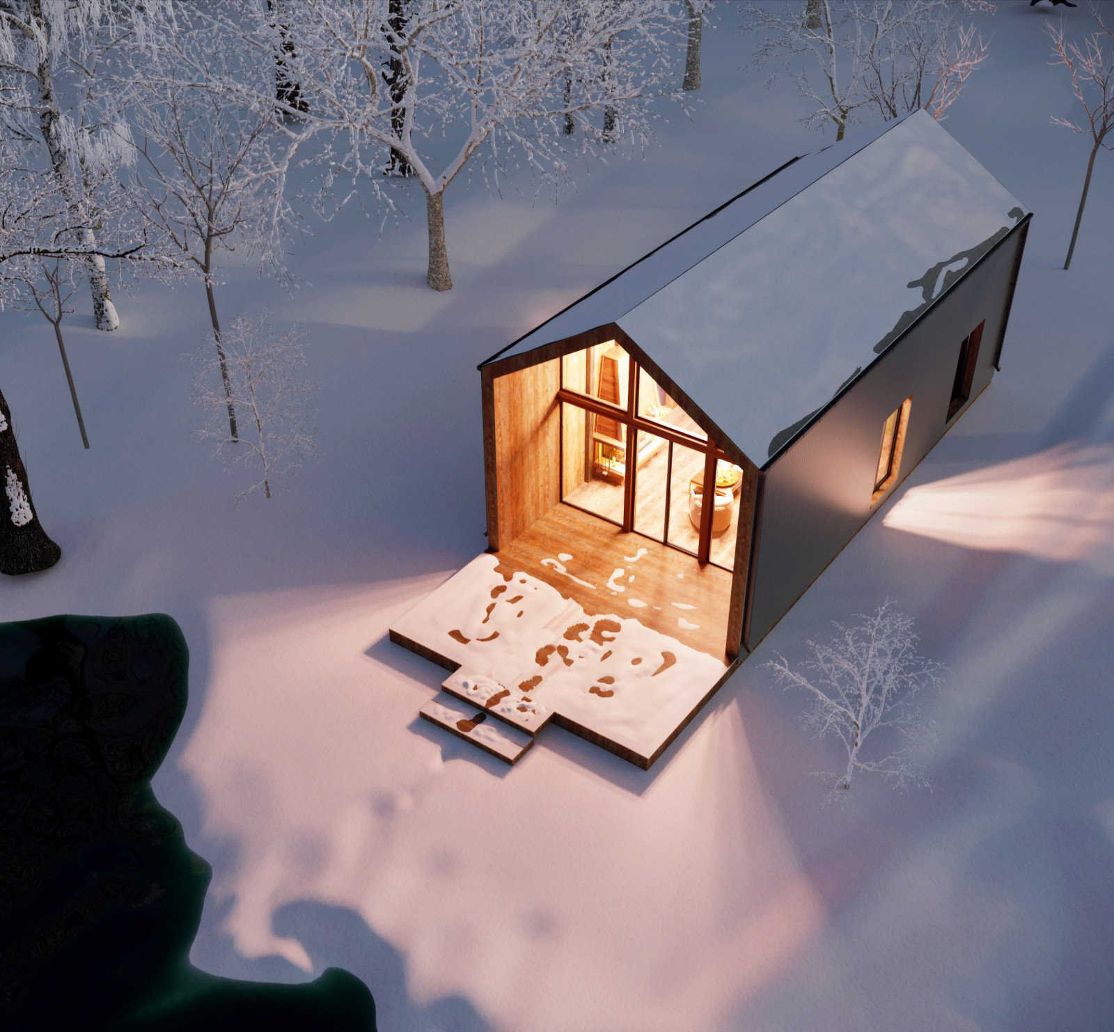 Новогодний барнхауз