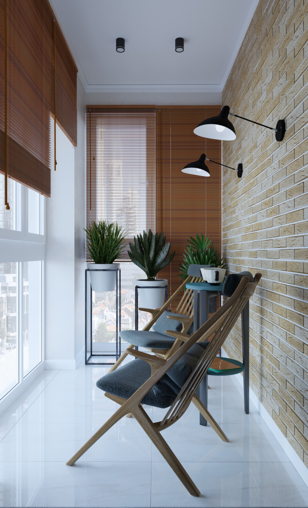 Проект кухни-гостиной в ЖК "Арт Сити"