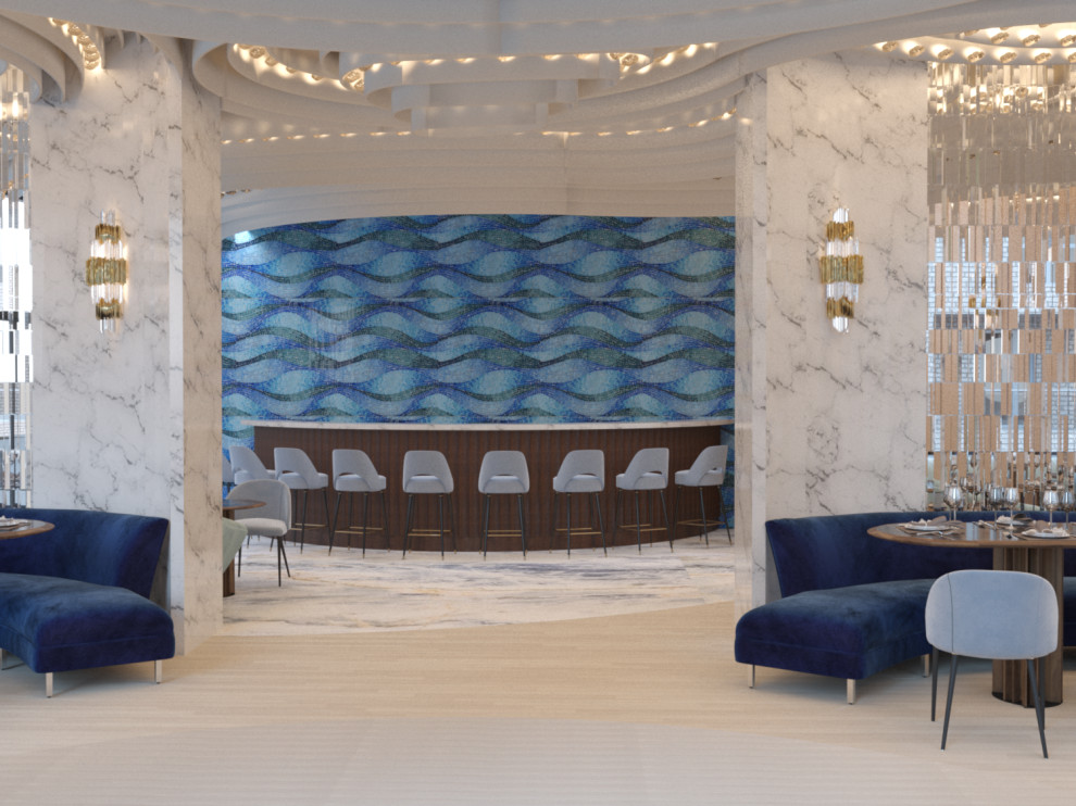 Дизайн-проект греческого ресторана