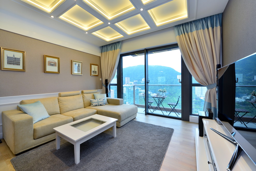 Photo of a modern living room in Hong Kong.