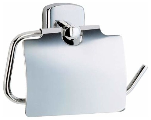 Cabin Toilet Roll Holder With Cover Chrome