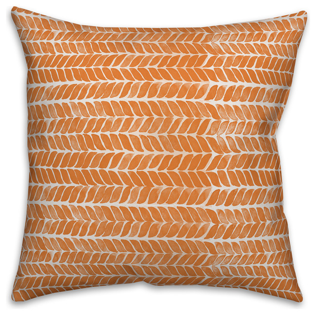 Autumn Herringbone 20"x20" Throw Pillow