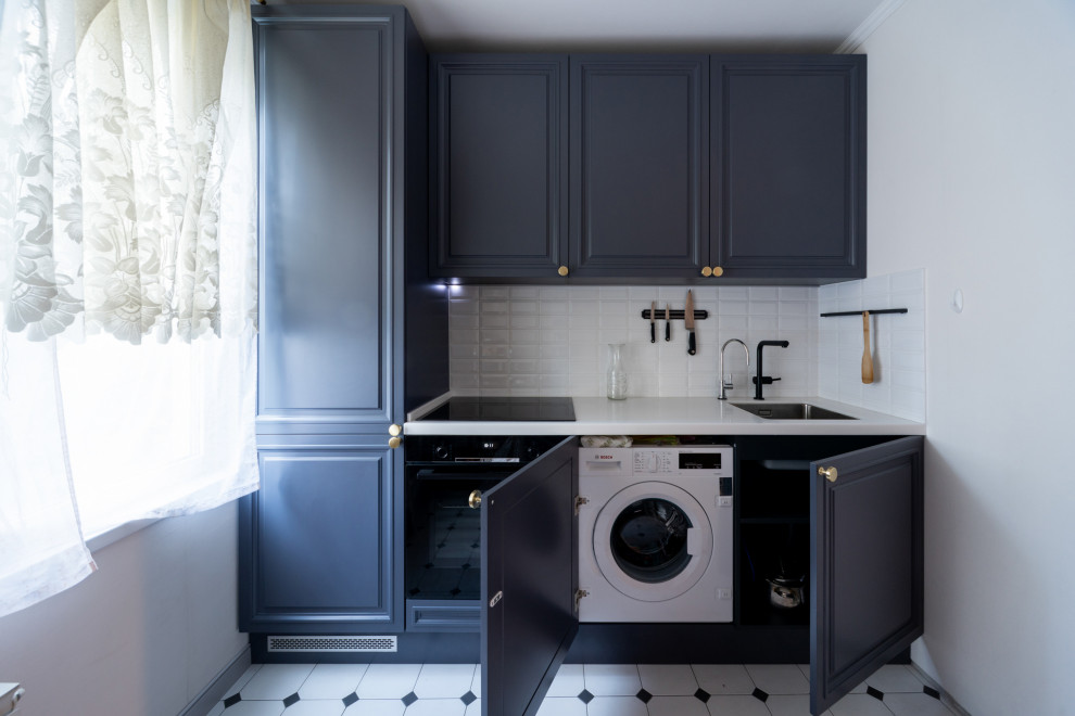 Синяя Кухня в современном стиле