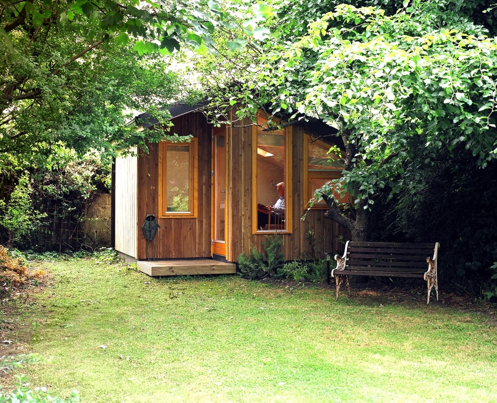 Design ideas for a contemporary shed and granny flat in Dublin.