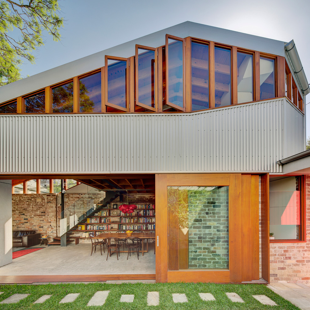 Industrial two-storey exterior in Sydney.