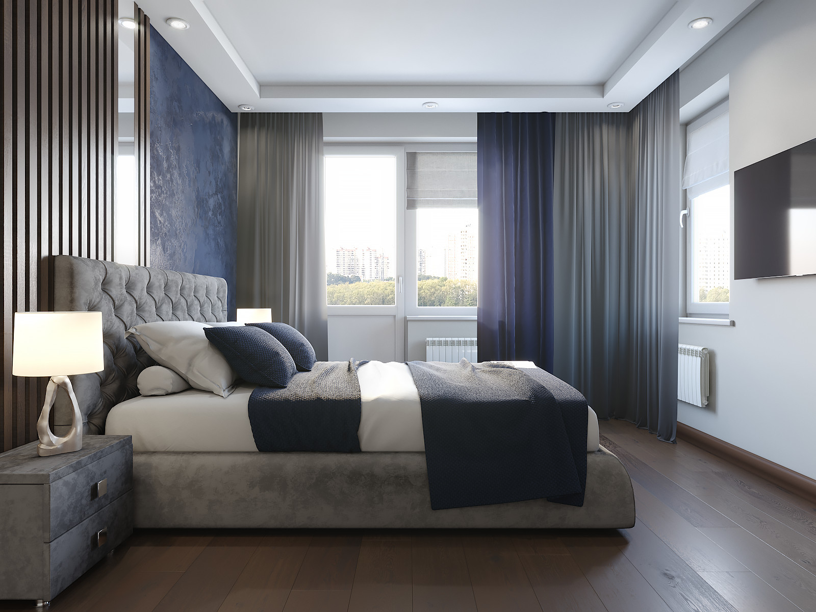 Дизайн проект спальни в ЖК на Вербной