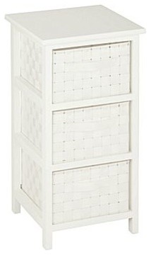 3-Drawer Storage Chest - White