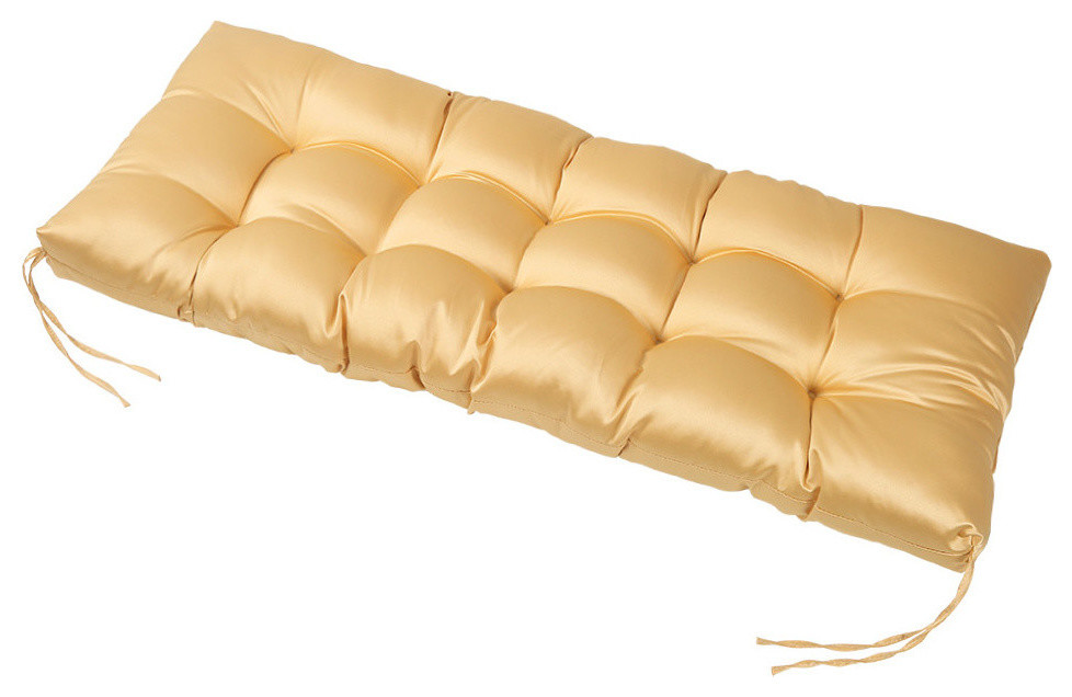 LNC Tufted Indoor Seat Cushions Chair Cushion Bench Cushion Yellow