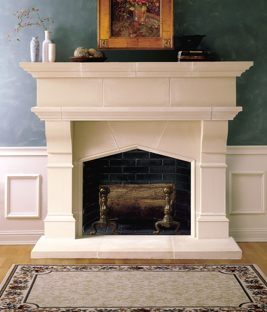 Lexington Cast Stone Fireplace Mantel